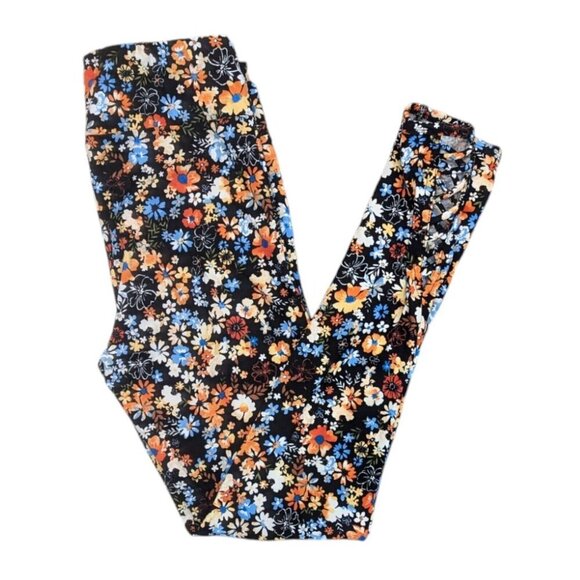 No Boundaries Women's Small Floral High Rise Leggings - Picture 6 of 6